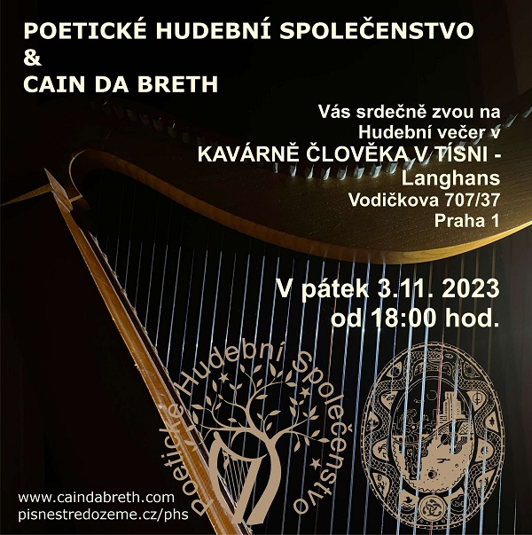 Poeticke Hudebni Spolecenstvo a Cain Da Breth v kavarne Langhans 2023